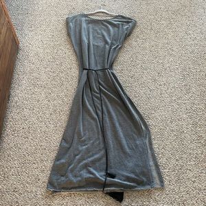 Gray Knit Maxi Dress